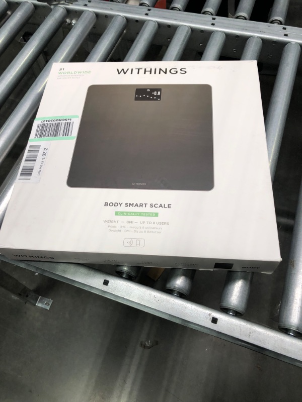 Photo 2 of Withings Body Smart Weight & BMI Wi-Fi Digital Scale, with smartphone app, Black