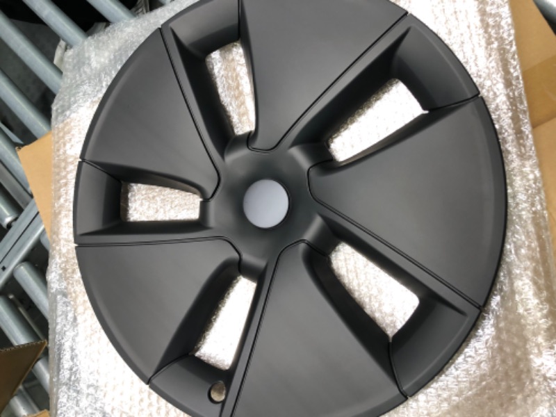 Photo 2 of Tesla Model 3 Aero OEM Hubcap/Wheelcover 18 Inch BLACK