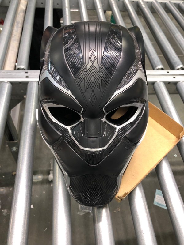Photo 1 of Marvel Legends Black Panther Premium Electronic Role Play Helmet with Light FX and Flip-Up/Flip-Down Lenses, Black Panther Roleplay Item