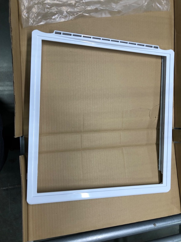 Photo 1 of New Updated 241969501 Crisper Pan Cover, Shelf Frame Without Glass Refrigerator, Delicatessen Drawer Cover,Compatible with frigidaire, Replaces AP4433007,1512992,PS2363832,etc