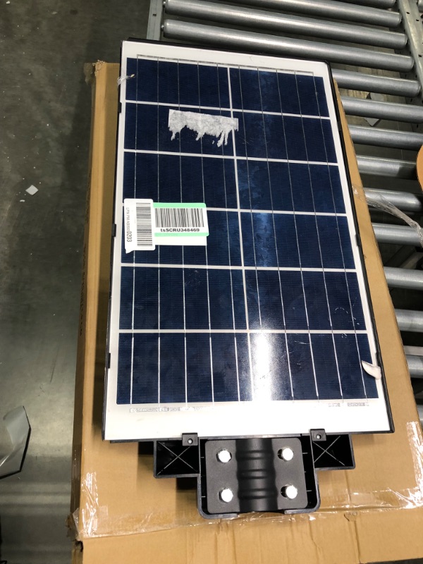 Photo 1 of 1000W Waterproof Solar Street Lights Outdoor, IP65 Solar Flood Lights Motion Sensor, with Remote Control & Arm Bracket, 50000LM Dusk to Dawn Solar LED Security Light Lamp for Garden Yard Parking Lot