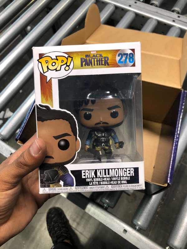 Photo 1 of Funko Pop! Marvel: Black Panther Movie-Erik Killmonger (Styles May Vary) Collectible Figure Basic