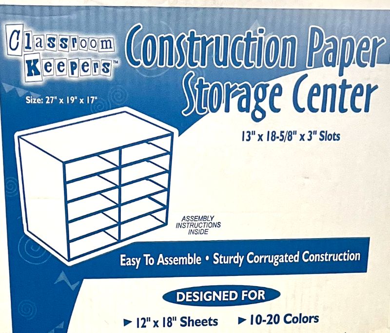 Photo 1 of Classroom Keepers Construction Paper Storage Center 13” x 18-5/8” x 3”
