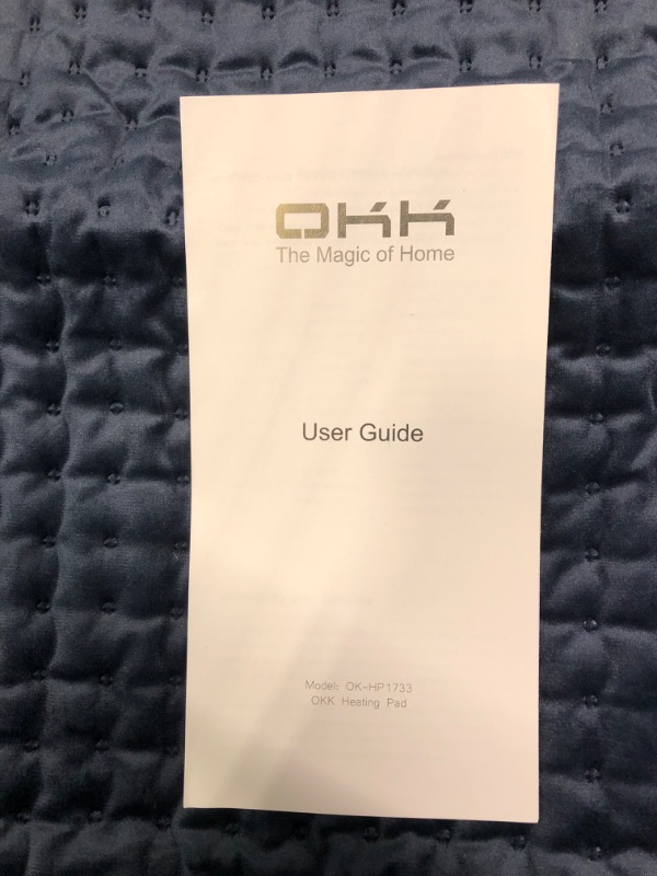 Photo 1 of OKK Heating Pad for Back Pain Relief, 45CMx85CM Extra Large Heating Pad for Neck and Shoulders Heat Pad with Moist & Dry Therapy, 6 Heat Levels Auto Shut Off, Machine Washable,???? ??????? Navy Blue