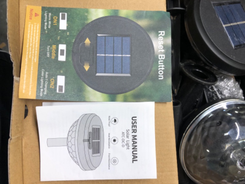 Photo 1 of Bright Solar Pathway Lights 8 Pack,Color Changing+Warm White LED Solar Lights Outdoor,IP67 Waterproof Solar Path Lights,Solar Powered Garden Lights for Walkway Yard Backyard Lawn Landscape Decorative