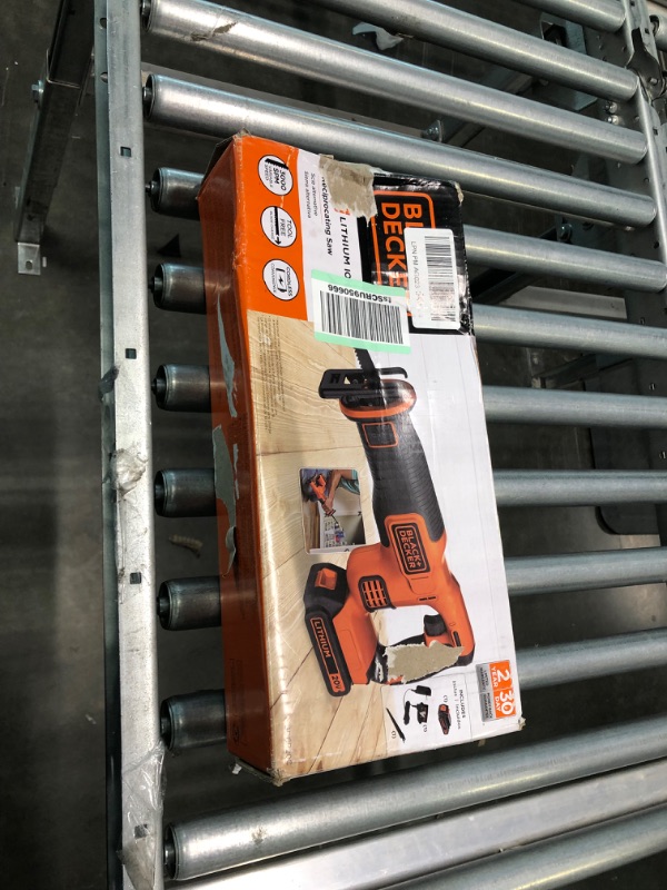 Photo 8 of Black & Decker BDCR20C 20V MAX Brushed Lithium-Ion Cordless Reciprocating Saw Kit (1.5 Ah)