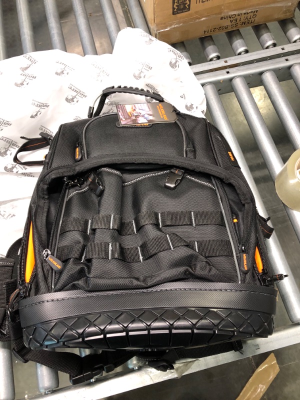 Photo 1 of 77-Pockets Tool backpack, Tool backpack for men, HVAC tool bag backpack, Electricians backpack tool bag, Large electrician backpack, Tool backpack for electricians, Tool backpack for construction