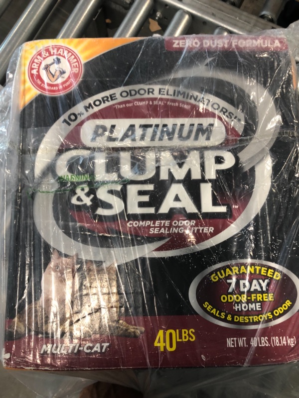 Photo 2 of ARM & HAMMER Clump & Seal Platinum Cat Litter 40 lb