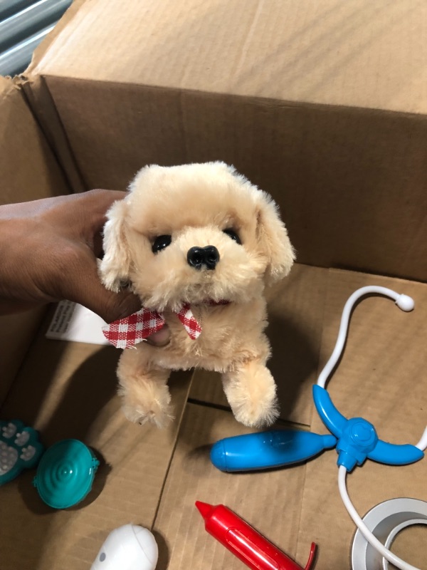 Photo 1 of Koonie Walking Toy Dog, Singing, Walking, Barking, Tail Wagging, Kids Girls Plush Electronic Interactive Dog, Realistic Stuffed Puppy Animal Dog, Toys Gifts for 2 3 4 5 Years Girls Boys