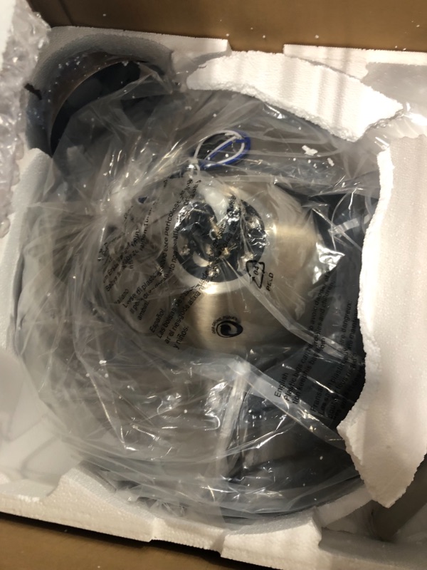 Photo 1 of 36" Retractable Ceiling Fan with Lights and Remote Control Modern Ceiling Fan with Retractable Blades, Silent Motor, 3 Light Color Change, 4 Timing Options, Brushed Nickel 36 Inch Brushed Nickel