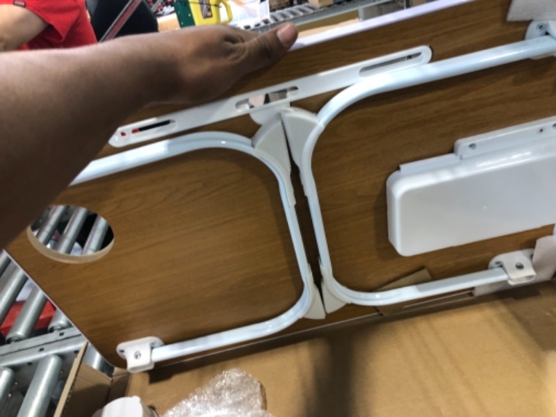 Photo 1 of Desk Bed Table Folding Lap Table for Bed Desk with Cup Holder Study Table for Bed Tables for Eating and Laptops Perfect for Home Office Bedroom,White