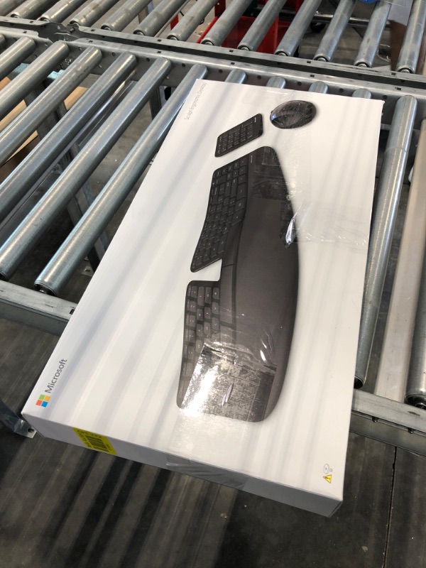 Photo 1 of Microsoft Sculpt Ergonomic Wireless Desktop Keyboard and Mouse - Black. Wireless , Comfortable, Ergonomic Keyboard and Mouse Combo with Split Design and Palm Rest.
