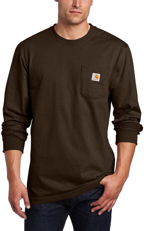 Photo 1 of Carhartt Men's Loose Fit Heavyweight Long-Sleeve Pocket T-Shirt X-Large 