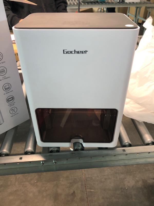 Photo 1 of Gocheer 4000ml(135oz) Dehumidifiers for Home, 8000 Cubic Feet(800 Sq.ft) Dehumidifier for Bathroom with Auto-Off and 2 Working Modes Quiet 7-color LED Light Dehumidifiers for Bedroom Small Portable Dehumidifier for Basement RV Closet Kitchen
