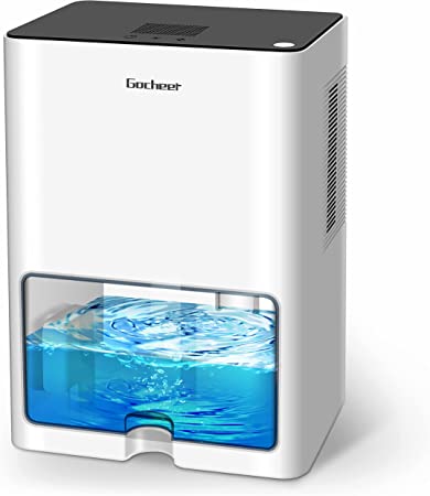 Photo 1 of Gocheer 4000ml(135oz) Dehumidifiers for Home, 8000 Cubic Feet(800 Sq.ft) Dehumidifier for Bathroom with Auto-Off and 2 Working Modes Quiet 7-color LED Light Dehumidifiers for Bedroom Small Portable Dehumidifier for Basement RV Closet Kitchen

