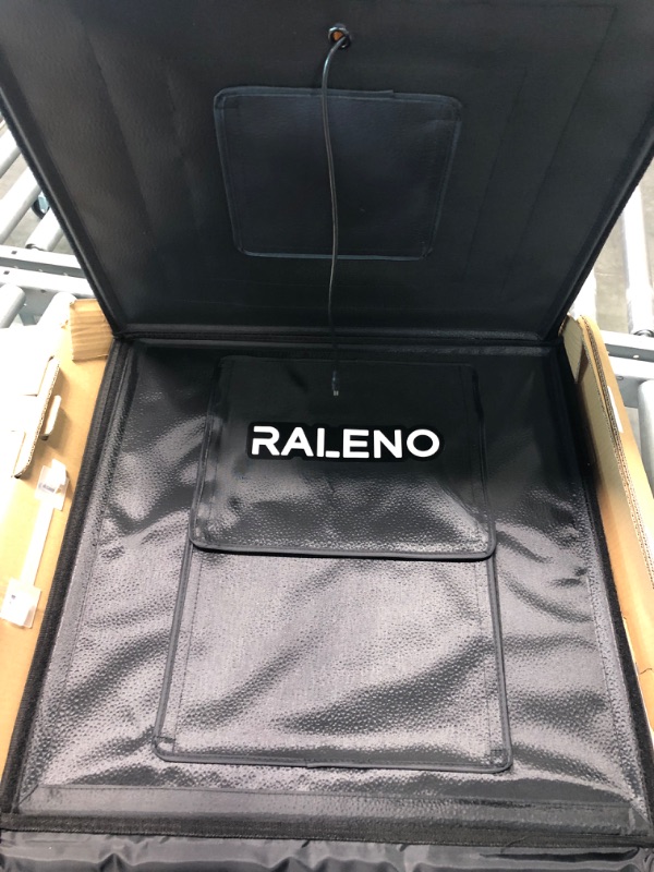 Photo 3 of Photo Studio Light Box, RALENO 20" X 20'' Photo Box for Product Photography, Light Box with 120 Brightness Adjustable Lamp Beads and 4 Color PVC Background