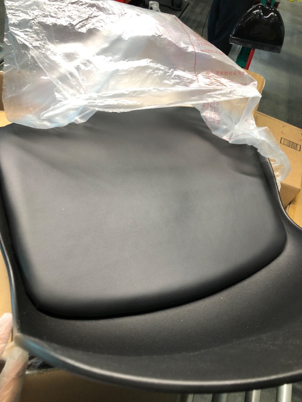 Photo 1 of Kidol & Shellder Black Bar Stools Set of 2 Easy to Assemble,Swivel Counter Stools,Adjustable Barstools Bar Height,PU Padded Seat,Loads Up to 300lbs
