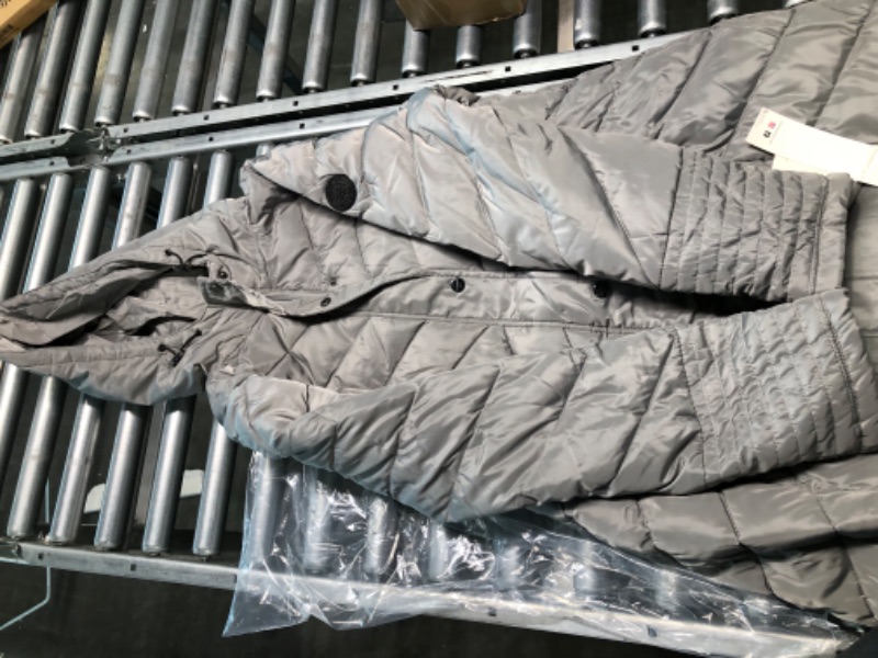 Photo 1 of Madden Girl Women's Long Maxi Puffer Titanium Medium