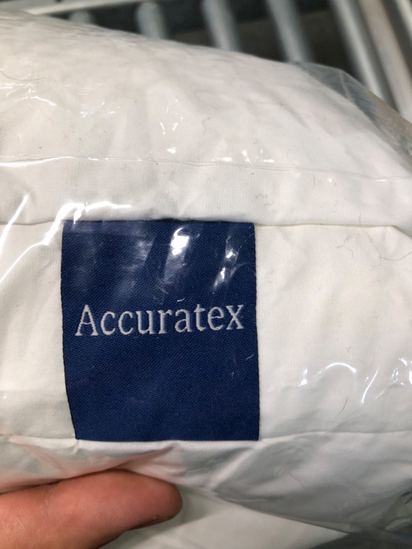 Photo 3 of ACCURATEX Premium Bed Pillows King Size Set of 2, Shredded Memory Foam Pillow Hybrid with Fluffy Down Alternative Fill Removable Cotton Cover, Adjustable Firm Pillow for Side,Back,Stomach Sleepers