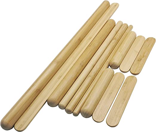 Photo 1 of Goodtar 12 PCS Solid Bamboo Massage Stick Sets Warm Bamboo Therapy Massage Tools for Full Body Use at Home/Professional Massage Studio
