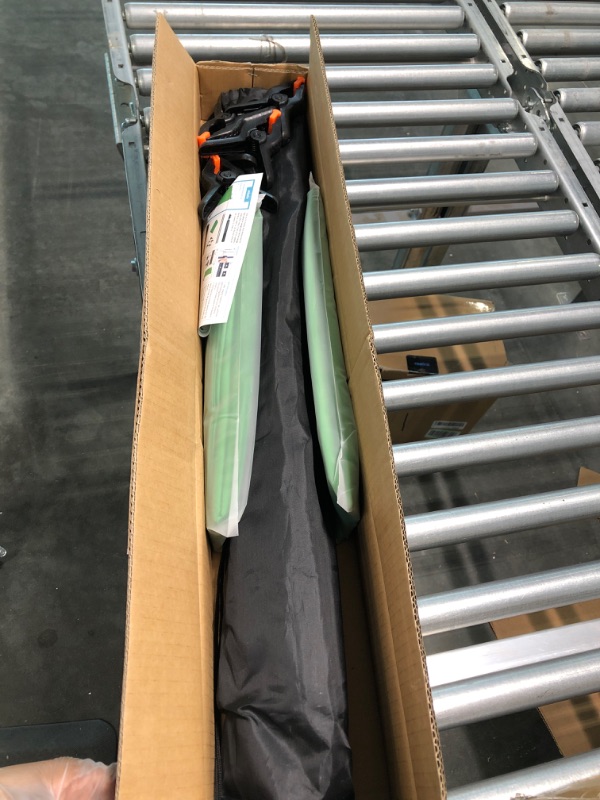 Photo 1 of JEBUTU 5X6.5ft Green Screen Backdrop with Stand Kit, Green Screen with T-Shape Background Support Stand, Portable Green Screen Stand Kit with Carrying Bag & 5 Spring Clamps for Zoom, Video, Streaming