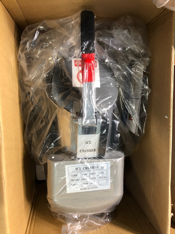 Photo 1 of Ice Shaver,Electric Ice Crusher,Snow Cone Maker For Commercial&Home,Dual Stainless Steel Blades Shaved Ice Machine,216Lbs/H,Dual Lips&Higher Ice Outlet For Plates,Bowls And Cups,300W/2000RPM. MEDIUM