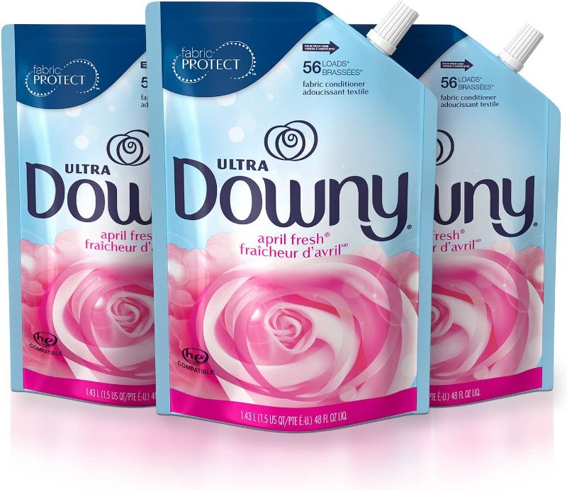 Photo 1 of Downy Ultra Laundry Fabric Softener Liquid, April Fresh Scent, 168 Total Loads (Pack of 3)
