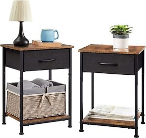 Photo 1 of Somdot Nightstands Set of 2, Bedside Table End Table for Bedroom Nursery Living