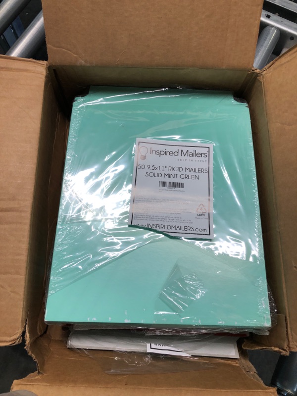 Photo 1 of Paperboard Mailers 9.5x11" - Mint Green Document Mailers - 50 Pack - Document Envelopes - Paper Mailing Envelopes - Cardboard Envelope Mailers - Cardboard Envelopes - Cardboard Mailers 9.5x11" - 50 Pack Mint Green