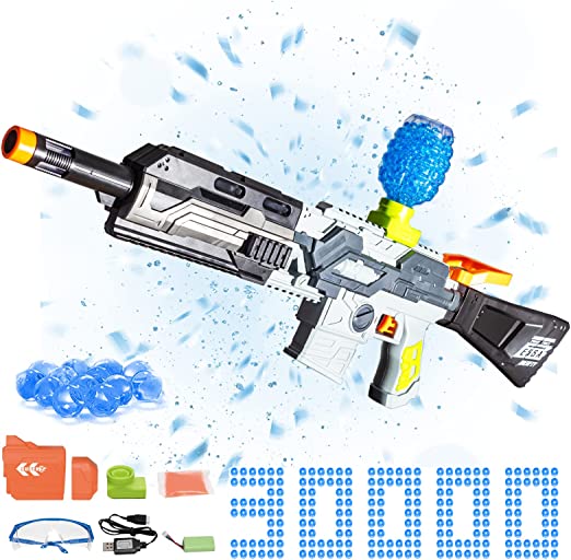 Photo 1 of Hongvchang LargeToy 4 in 1 30000 Water Beads and Goggles,Manual and Auto Modes Gel Toy for Outdoor Team Shooting Games Ideal Birthday 12+ Kid Gift (Black)
