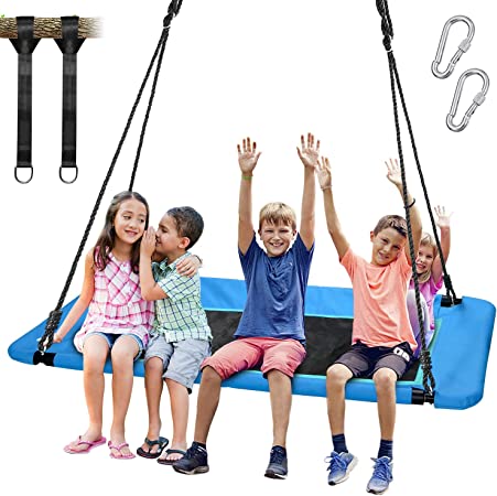 Photo 1 of Trekassy 700lb Giant 60" Platform Tree Swing for Kids and Adults Waterproof with Durable Steel Frame and 2 Hanging Straps
