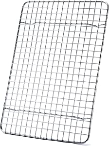 Photo 1 of Cooling Rack For Baking, Aisoso Rack with 18/8 Stainless Steel Bold Grid Wire, Multi Use Oven Rack Fit Quarter Sheet Pan, Oven and Dishwasher Safe,