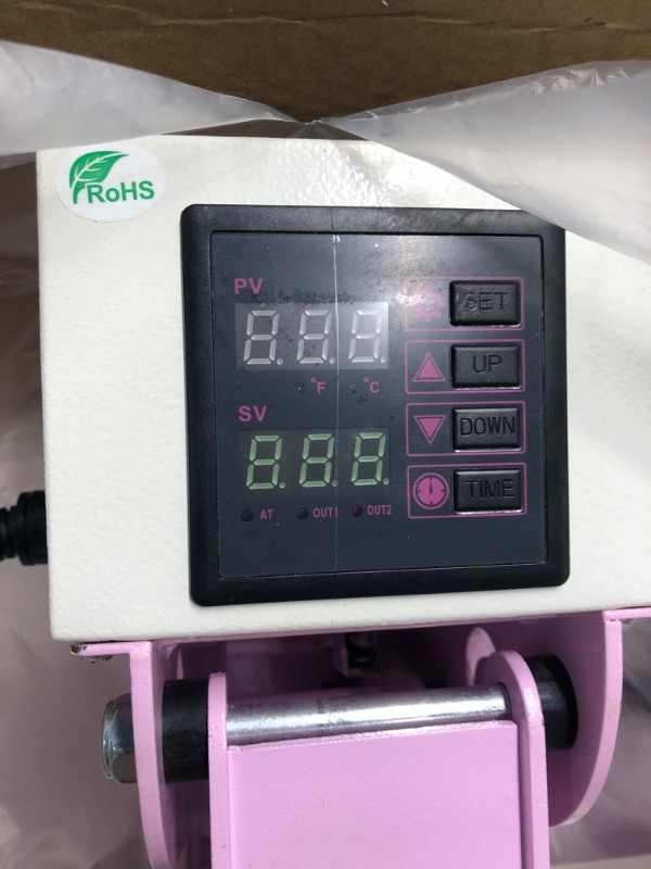 Photo 3 of O BOSSTOP Upgrade Clamshell Heat Press 15x15,DIY Digital Industrial-Quality Sublimation Heat Press Machine for T- Shirt Printing,Rhinestone HTV Vinyl Heat Press for Home Use,Businessman(CE/ROHS,Pink) nice 1