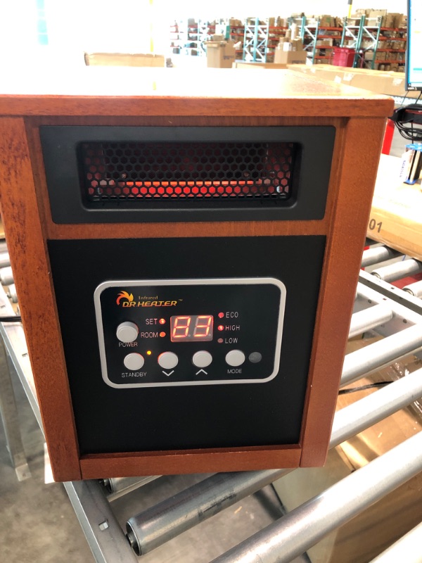 Photo 1 of Dr Infrared Heater Portable Space Heater, 1500-Watt Original Cherry