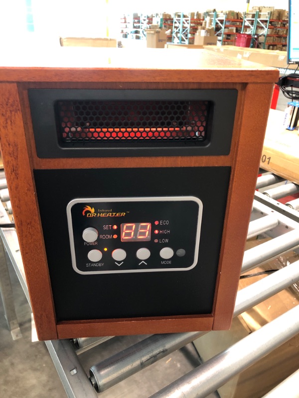 Photo 2 of Dr Infrared Heater Portable Space Heater, 1500-Watt Original Cherry