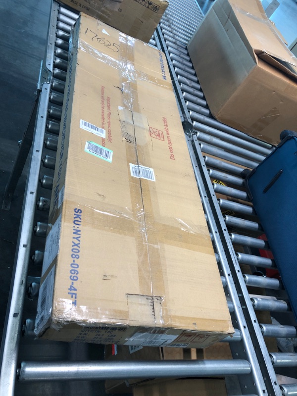 Photo 1 of Candockway 4FT Portable Wheelchair Ramps Holds Up to 800 lbs Lightweight Threshold Folding Ramp for Doorway with 14" Wider Non-Slip Platform Handicap Ramps for Steps, Stairs, Curbs
