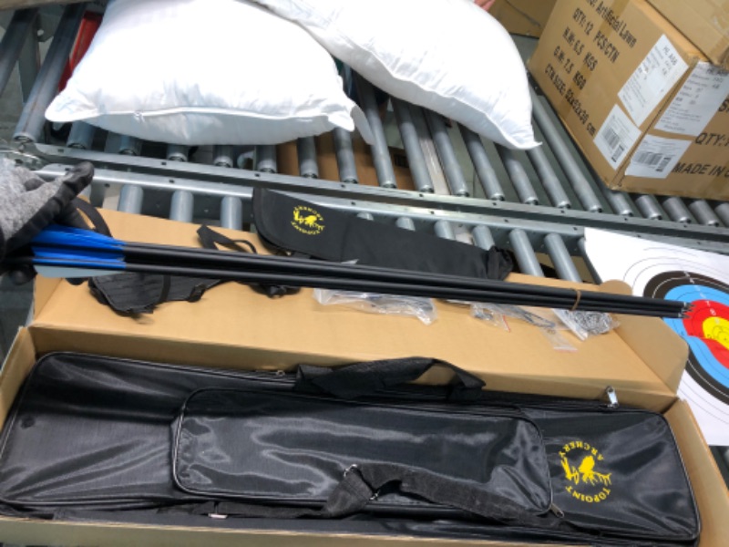 Photo 1 of DJH Archery 62" Takedown Recurve Bow Archery for Hunting Targeting Shooting Adults & Youth Beginner Laminated Wooden Riser with Quick Locking Design Draw Weight 25-50LBS 40LB Right Hand