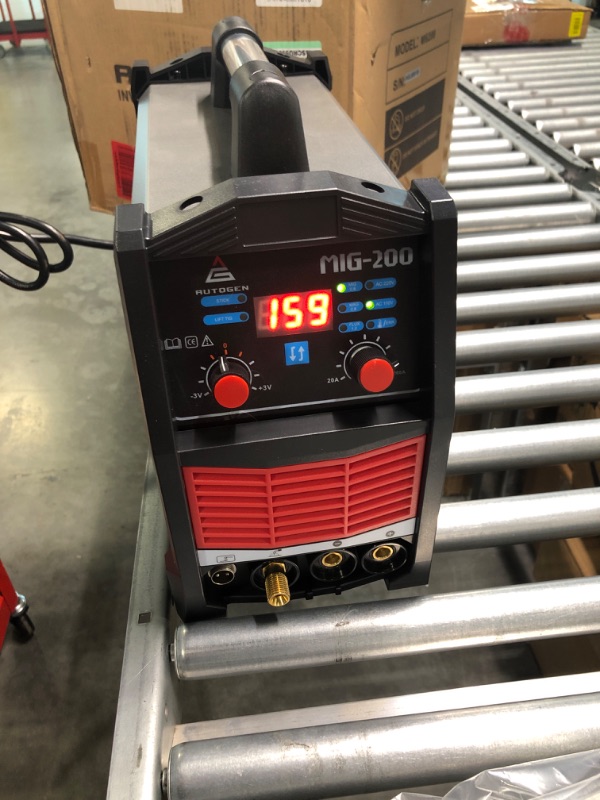 Photo 2 of AUTOGEN 200A MIG Welder 3 in 1 Flux MIG/Lift TIG/MMA Stick Welder, 110V/220V Dual Voltage Welding Machine IGBT DC Inverter