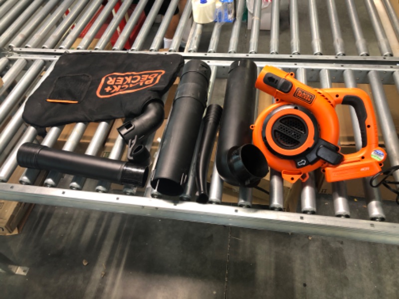 Photo 1 of BLACK+DECKER 40V Leaf Blower/Leaf Vacuum Kit, Cordless (LSWV36) Blower/Vaccum Kit