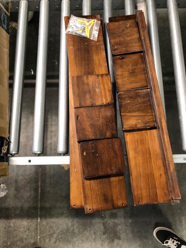 Photo 1 of Floating shelf XL4 push fix walnut 38mm 60x23,5cm
