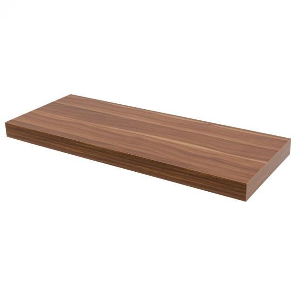 Photo 1 of Floating shelf XL4 push fix walnut 38mm 60x23,5cm
