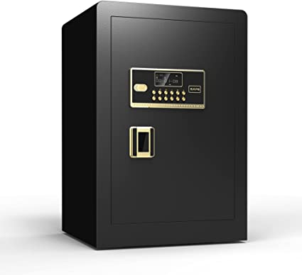 Photo 2 of Electronic Digital Steel Security Safe with Keypad and Key Lock,Perfect for Home,Office,Hotel Business Use, Black2