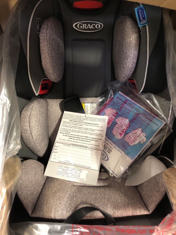 Photo 3 of Graco SlimFit 3 in 1 Car Seat -Slim & Comfy Design Saves Space in Your Back Seat, Darcie, One Size SlimFit Darcie