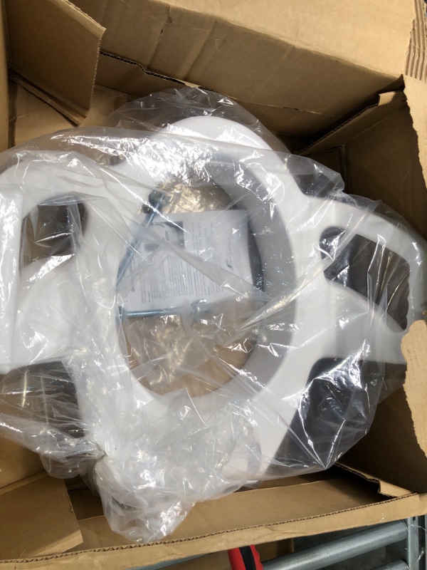 Photo 1 of SP Ableware 3-1/2 Inch Elevated Toilet Seat with Arms for Elongated Toilets - White, Supports Up to 300-Pounds (725753311) 3-1/2" Elongated