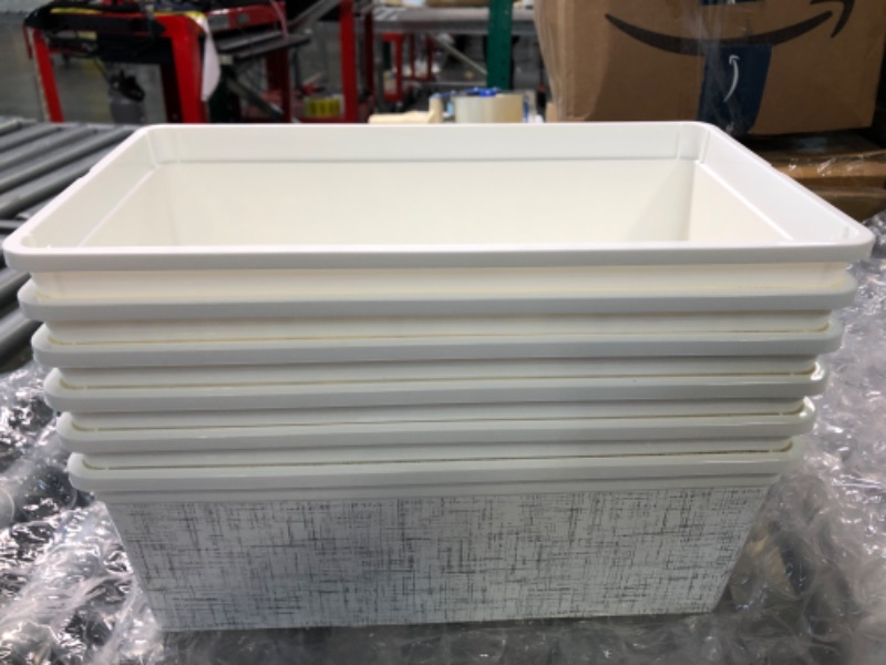 Photo 2 of 6 pk white small tubs 