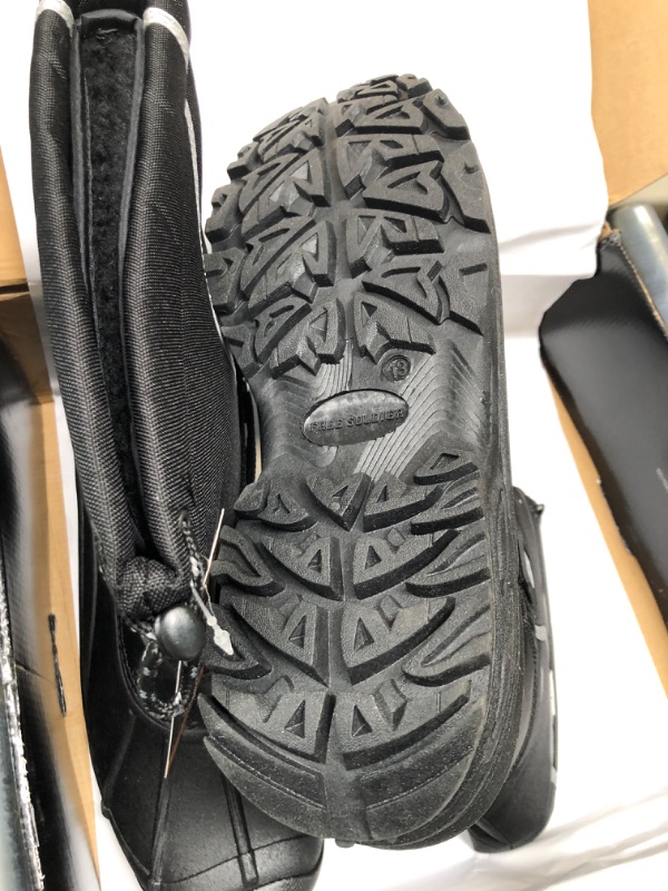 Photo 1 of FREE SOLDIER Mens Snow Boots Insulated Waterproof Winter Shoes Nonslip Outdoor Footwear with Removable Lining Thick Black 13