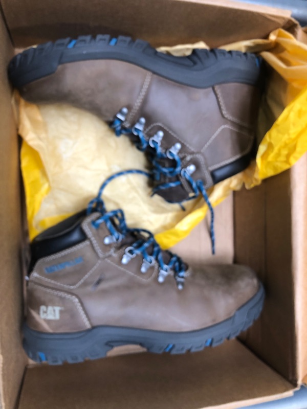 Photo 2 of Cat Footwear Women's Mae Waterproof Steel Toe Work Boot 9.5 Bay Leaf