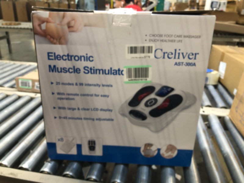 Photo 1 of Creliver Foot Circulation Plus EMS & TENS Foot Nerve Muscle Massager, Electric Foot Stimulator Improves Circulation, Feet Legs Circulation Machine Relieves Body Pains, Neuropathy (FSA or HSA Eligible)
