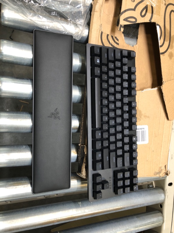 Photo 5 of Razer Huntsman V2 TKL Tenkeyless Gaming Keyboard: Fastest Clicky Optical Switches Gen2 w/ Sound Dampeners & 8000Hz Polling Rate - Detachable TypeC Cable, Classic Black (Renewed) Huntsman V2 TenKeyLess (TKL) Clicky Optical Switches