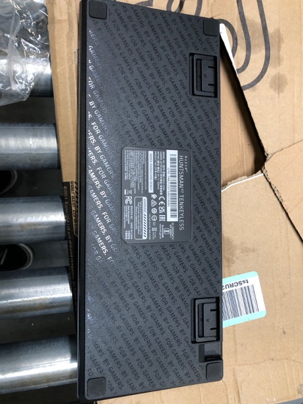 Photo 1 of Razer Huntsman V2 TKL Tenkeyless Gaming Keyboard: Fastest Clicky Optical Switches Gen2 w/ Sound Dampeners & 8000Hz Polling Rate - Detachable TypeC Cable, Classic Black (Renewed) Huntsman V2 TenKeyLess (TKL) Clicky Optical Switches